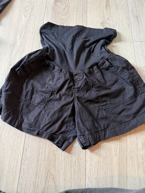 Black Maternity Shorts